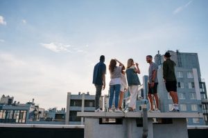 City skylines best seen from rooftop pools